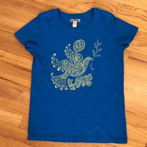 Lucky Brand - Lucky Tees - Blue Peace Dove Love